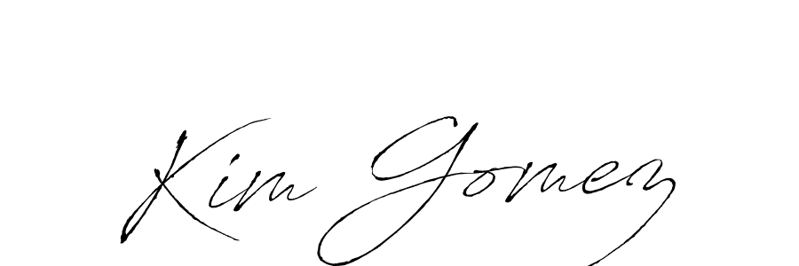 Create a beautiful signature design for name Kim Gomez. With this signature (Antro_Vectra) fonts, you can make a handwritten signature for free. Kim Gomez signature style 6 images and pictures png