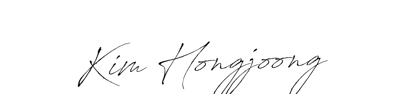 Make a beautiful signature design for name Kim Hongjoong. Use this online signature maker to create a handwritten signature for free. Kim Hongjoong signature style 6 images and pictures png