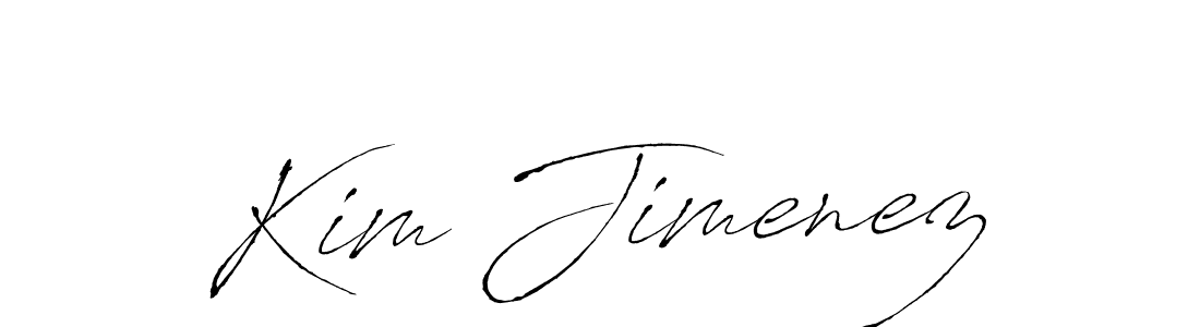 Kim Jimenez stylish signature style. Best Handwritten Sign (Antro_Vectra) for my name. Handwritten Signature Collection Ideas for my name Kim Jimenez. Kim Jimenez signature style 6 images and pictures png