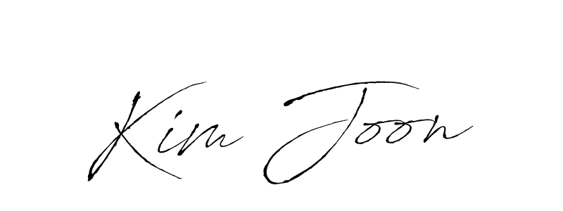 Make a beautiful signature design for name Kim Joon. With this signature (Antro_Vectra) style, you can create a handwritten signature for free. Kim Joon signature style 6 images and pictures png