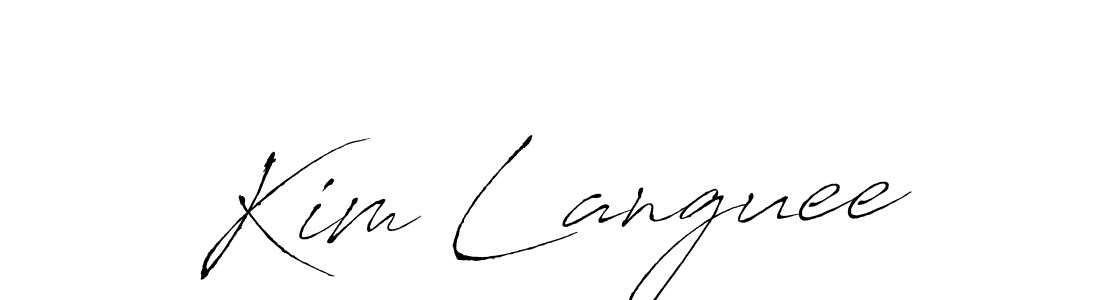 The best way (Antro_Vectra) to make a short signature is to pick only two or three words in your name. The name Kim Languee include a total of six letters. For converting this name. Kim Languee signature style 6 images and pictures png
