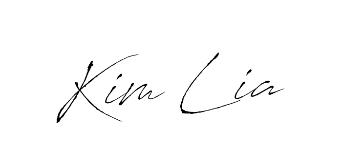 Use a signature maker to create a handwritten signature online. With this signature software, you can design (Antro_Vectra) your own signature for name Kim Lia. Kim Lia signature style 6 images and pictures png