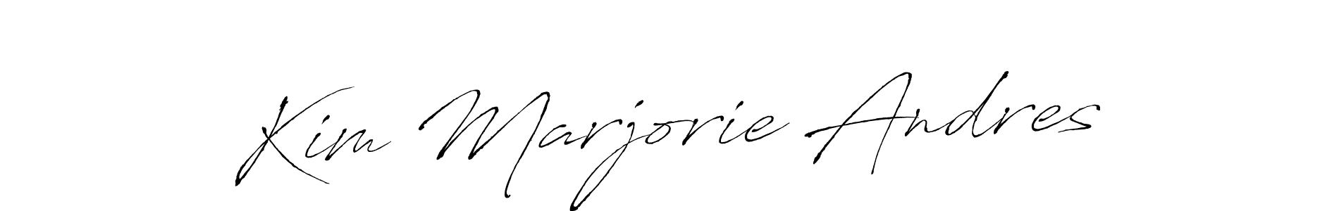 You can use this online signature creator to create a handwritten signature for the name Kim Marjorie Andres. This is the best online autograph maker. Kim Marjorie Andres signature style 6 images and pictures png