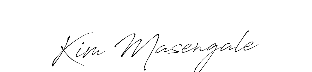 How to make Kim Masengale name signature. Use Antro_Vectra style for creating short signs online. This is the latest handwritten sign. Kim Masengale signature style 6 images and pictures png