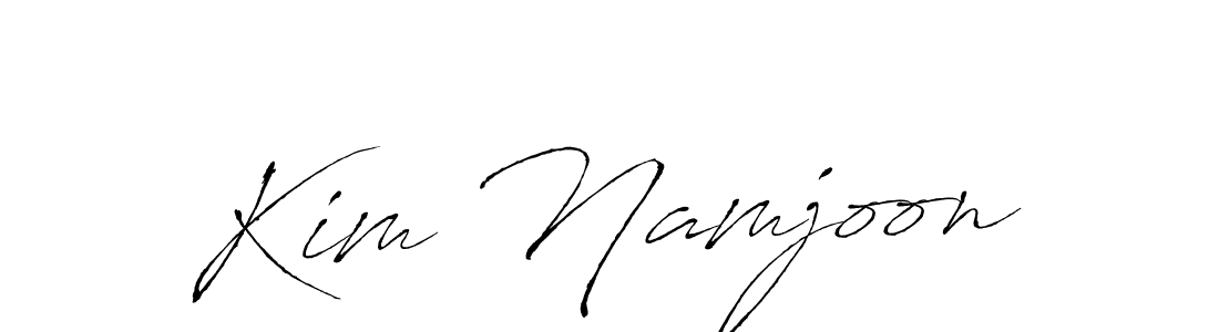 Design your own signature with our free online signature maker. With this signature software, you can create a handwritten (Antro_Vectra) signature for name Kim Namjoon. Kim Namjoon signature style 6 images and pictures png