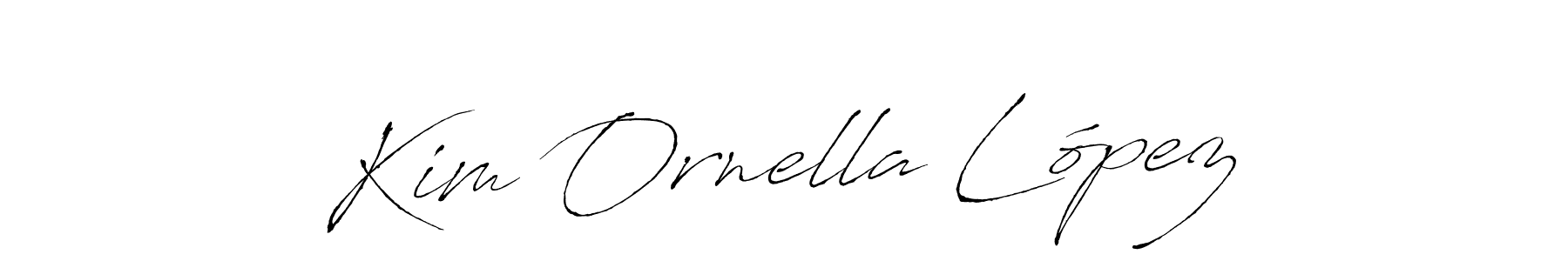 Make a beautiful signature design for name Kim Ornella López. With this signature (Antro_Vectra) style, you can create a handwritten signature for free. Kim Ornella López signature style 6 images and pictures png