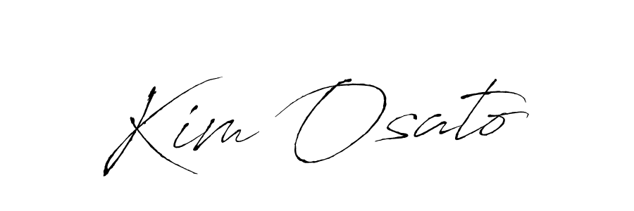 Make a beautiful signature design for name Kim Osato. With this signature (Antro_Vectra) style, you can create a handwritten signature for free. Kim Osato signature style 6 images and pictures png