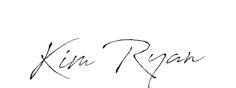 How to make Kim Ryan name signature. Use Antro_Vectra style for creating short signs online. This is the latest handwritten sign. Kim Ryan signature style 6 images and pictures png