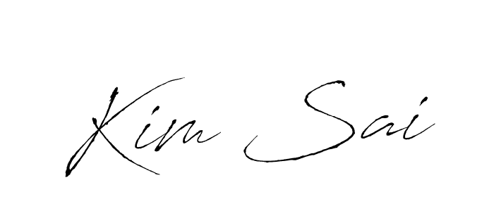 You should practise on your own different ways (Antro_Vectra) to write your name (Kim Sai) in signature. don't let someone else do it for you. Kim Sai signature style 6 images and pictures png