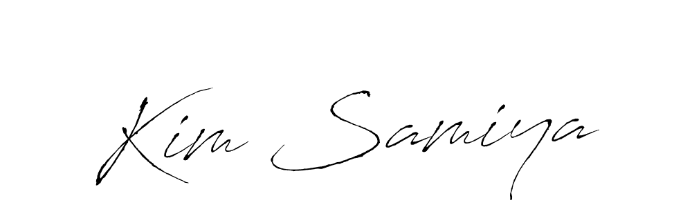 Kim Samiya stylish signature style. Best Handwritten Sign (Antro_Vectra) for my name. Handwritten Signature Collection Ideas for my name Kim Samiya. Kim Samiya signature style 6 images and pictures png