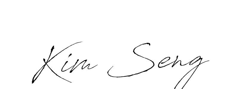 Antro_Vectra is a professional signature style that is perfect for those who want to add a touch of class to their signature. It is also a great choice for those who want to make their signature more unique. Get Kim Seng name to fancy signature for free. Kim Seng signature style 6 images and pictures png