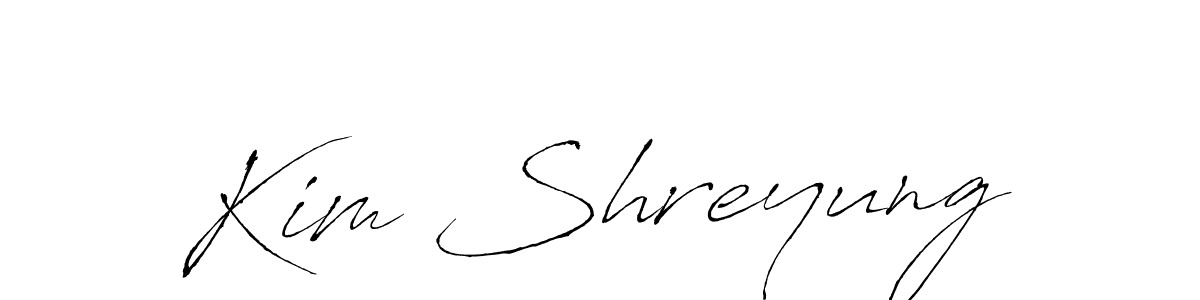 Similarly Antro_Vectra is the best handwritten signature design. Signature creator online .You can use it as an online autograph creator for name Kim Shreyung. Kim Shreyung signature style 6 images and pictures png