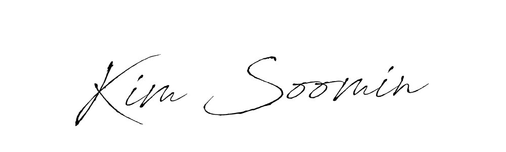 How to make Kim Soomin signature? Antro_Vectra is a professional autograph style. Create handwritten signature for Kim Soomin name. Kim Soomin signature style 6 images and pictures png