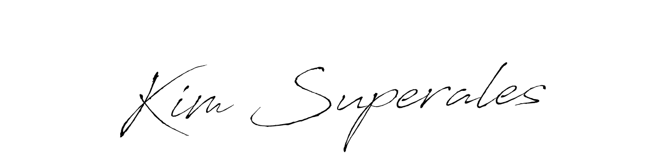 Make a short Kim Superales signature style. Manage your documents anywhere anytime using Antro_Vectra. Create and add eSignatures, submit forms, share and send files easily. Kim Superales signature style 6 images and pictures png