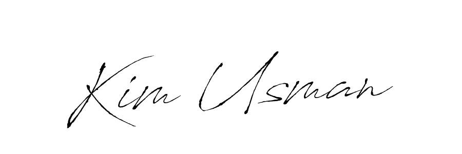 Create a beautiful signature design for name Kim Usman. With this signature (Antro_Vectra) fonts, you can make a handwritten signature for free. Kim Usman signature style 6 images and pictures png