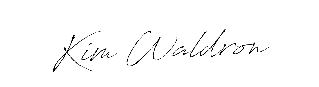 How to make Kim Waldron name signature. Use Antro_Vectra style for creating short signs online. This is the latest handwritten sign. Kim Waldron signature style 6 images and pictures png