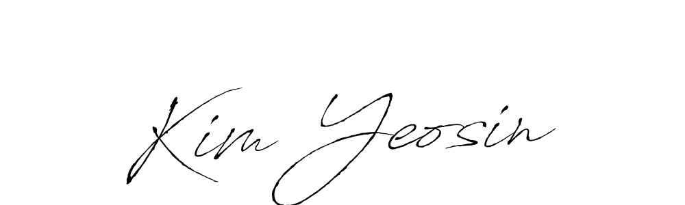 Use a signature maker to create a handwritten signature online. With this signature software, you can design (Antro_Vectra) your own signature for name Kim Yeosin. Kim Yeosin signature style 6 images and pictures png