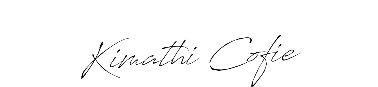 Also we have Kimathi Cofie name is the best signature style. Create professional handwritten signature collection using Antro_Vectra autograph style. Kimathi Cofie signature style 6 images and pictures png