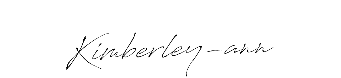 Design your own signature with our free online signature maker. With this signature software, you can create a handwritten (Antro_Vectra) signature for name Kimberley-ann. Kimberley-ann signature style 6 images and pictures png