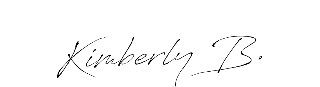 Antro_Vectra is a professional signature style that is perfect for those who want to add a touch of class to their signature. It is also a great choice for those who want to make their signature more unique. Get Kimberly B. name to fancy signature for free. Kimberly B. signature style 6 images and pictures png