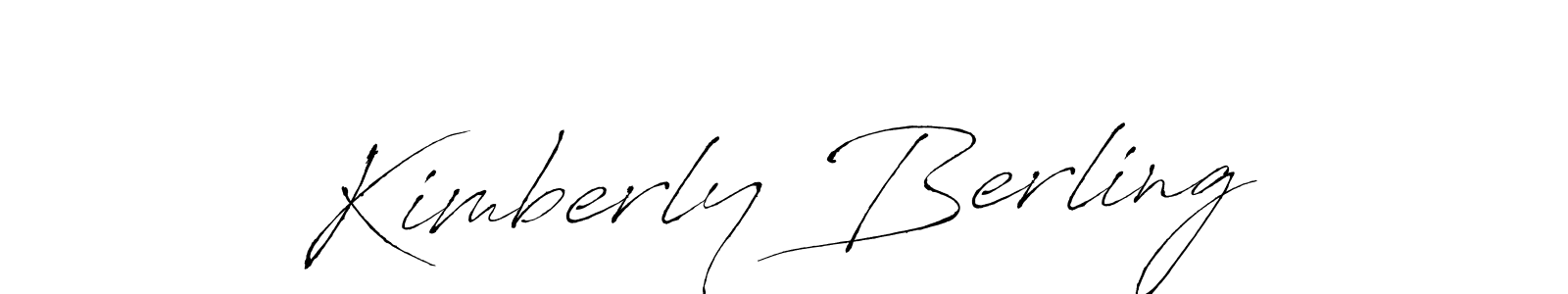 Create a beautiful signature design for name Kimberly Berling. With this signature (Antro_Vectra) fonts, you can make a handwritten signature for free. Kimberly Berling signature style 6 images and pictures png