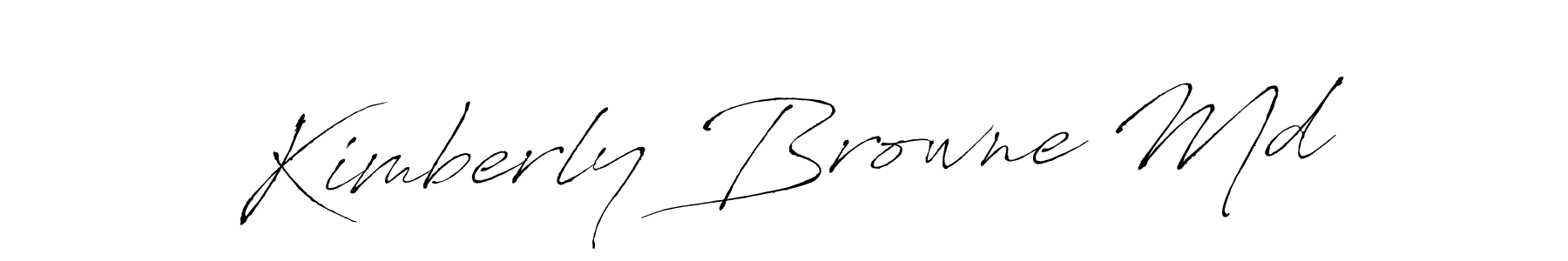Create a beautiful signature design for name Kimberly Browne Md. With this signature (Antro_Vectra) fonts, you can make a handwritten signature for free. Kimberly Browne Md signature style 6 images and pictures png