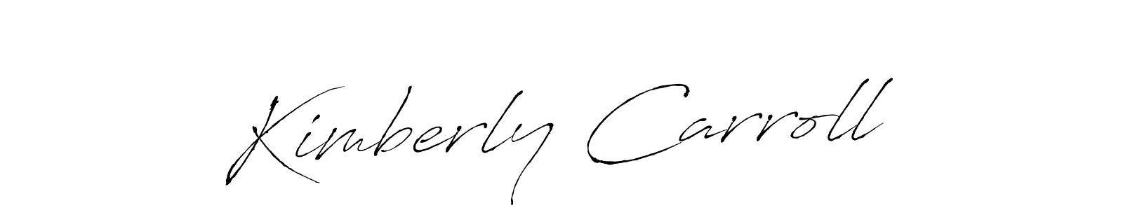 How to make Kimberly Carroll name signature. Use Antro_Vectra style for creating short signs online. This is the latest handwritten sign. Kimberly Carroll signature style 6 images and pictures png