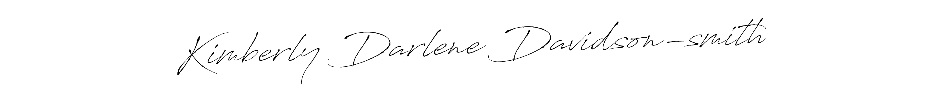 Make a beautiful signature design for name Kimberly Darlene Davidson-smith. With this signature (Antro_Vectra) style, you can create a handwritten signature for free. Kimberly Darlene Davidson-smith signature style 6 images and pictures png