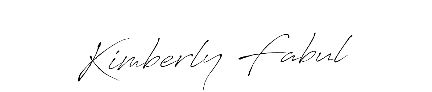 Design your own signature with our free online signature maker. With this signature software, you can create a handwritten (Antro_Vectra) signature for name Kimberly Fabul. Kimberly Fabul signature style 6 images and pictures png