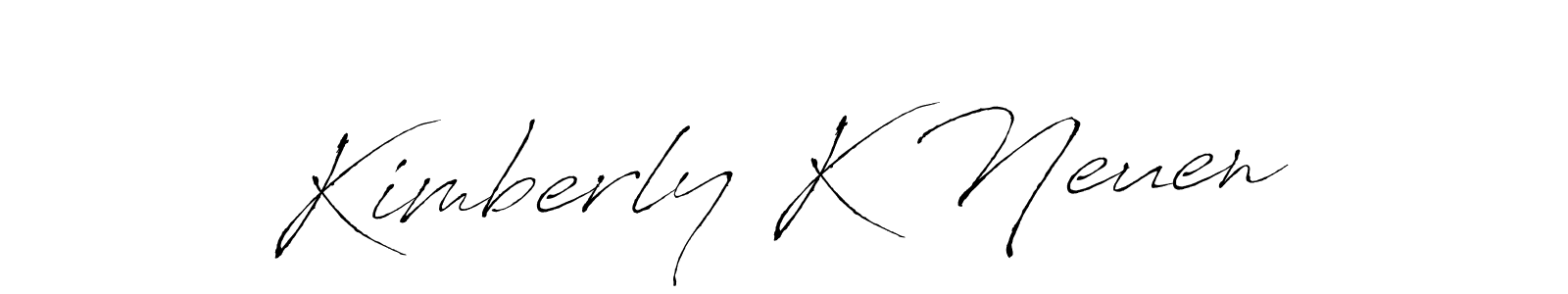 Create a beautiful signature design for name Kimberly K Neuen. With this signature (Antro_Vectra) fonts, you can make a handwritten signature for free. Kimberly K Neuen signature style 6 images and pictures png