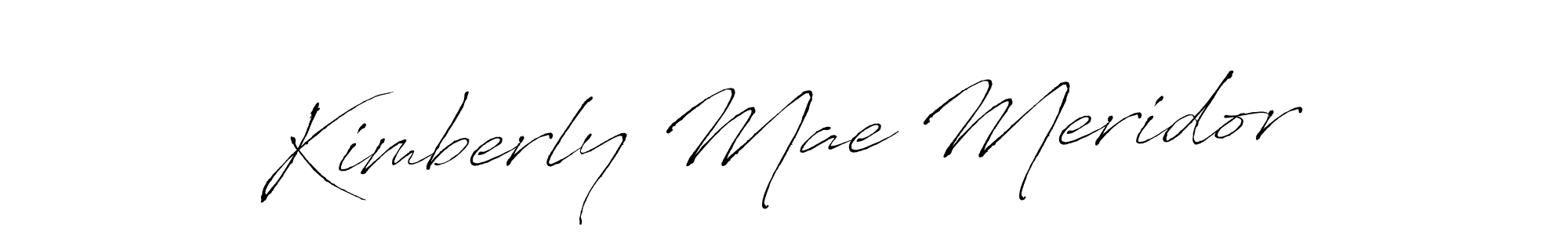 Create a beautiful signature design for name Kimberly Mae Meridor. With this signature (Antro_Vectra) fonts, you can make a handwritten signature for free. Kimberly Mae Meridor signature style 6 images and pictures png