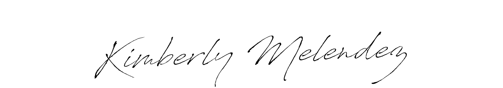 Make a beautiful signature design for name Kimberly Melendez. With this signature (Antro_Vectra) style, you can create a handwritten signature for free. Kimberly Melendez signature style 6 images and pictures png