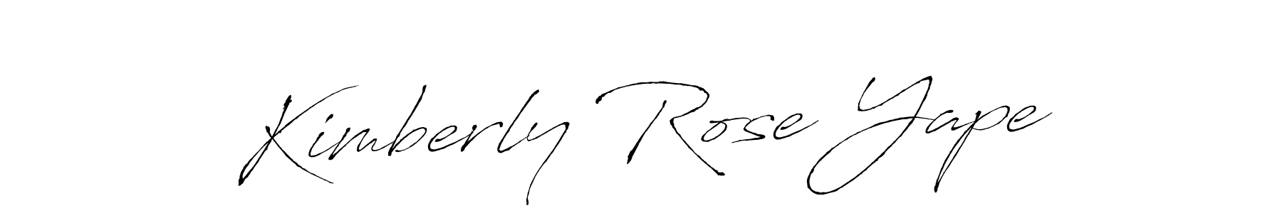 Similarly Antro_Vectra is the best handwritten signature design. Signature creator online .You can use it as an online autograph creator for name Kimberly Rose Yape. Kimberly Rose Yape signature style 6 images and pictures png
