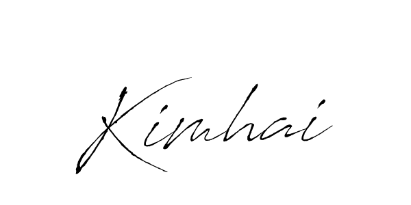 Make a beautiful signature design for name Kimhai. With this signature (Antro_Vectra) style, you can create a handwritten signature for free. Kimhai signature style 6 images and pictures png