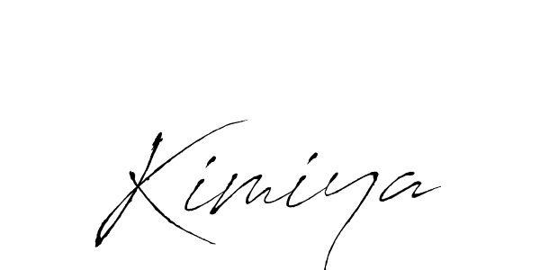 Design your own signature with our free online signature maker. With this signature software, you can create a handwritten (Antro_Vectra) signature for name Kimiya. Kimiya signature style 6 images and pictures png