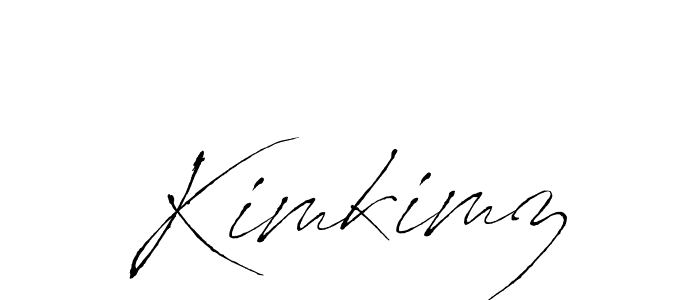 How to make Kimkimz name signature. Use Antro_Vectra style for creating short signs online. This is the latest handwritten sign. Kimkimz signature style 6 images and pictures png