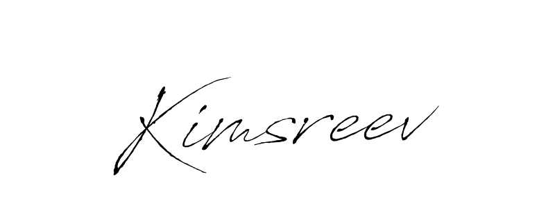 How to make Kimsreev name signature. Use Antro_Vectra style for creating short signs online. This is the latest handwritten sign. Kimsreev signature style 6 images and pictures png