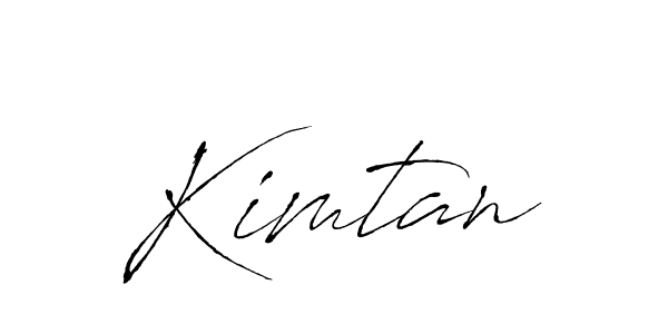 Use a signature maker to create a handwritten signature online. With this signature software, you can design (Antro_Vectra) your own signature for name Kimtan. Kimtan signature style 6 images and pictures png