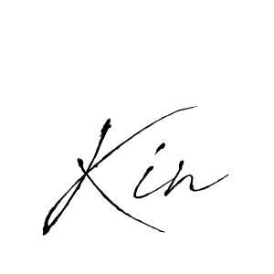 if you are searching for the best signature style for your name Kin. so please give up your signature search. here we have designed multiple signature styles  using Antro_Vectra. Kin signature style 6 images and pictures png