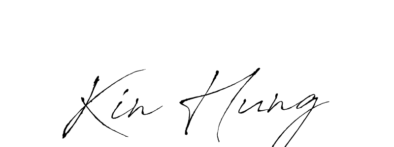 Kin Hung stylish signature style. Best Handwritten Sign (Antro_Vectra) for my name. Handwritten Signature Collection Ideas for my name Kin Hung. Kin Hung signature style 6 images and pictures png