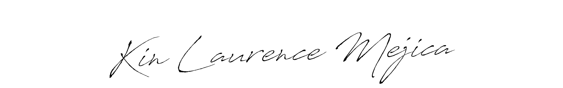 How to make Kin Laurence Mejica signature? Antro_Vectra is a professional autograph style. Create handwritten signature for Kin Laurence Mejica name. Kin Laurence Mejica signature style 6 images and pictures png
