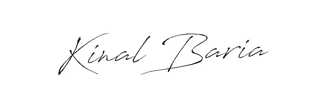 Kinal Baria stylish signature style. Best Handwritten Sign (Antro_Vectra) for my name. Handwritten Signature Collection Ideas for my name Kinal Baria. Kinal Baria signature style 6 images and pictures png