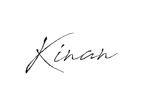 Make a beautiful signature design for name Kinan. With this signature (Antro_Vectra) style, you can create a handwritten signature for free. Kinan signature style 6 images and pictures png