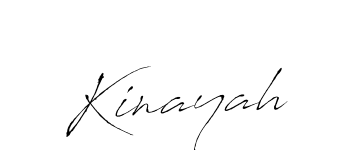 Design your own signature with our free online signature maker. With this signature software, you can create a handwritten (Antro_Vectra) signature for name Kinayah. Kinayah signature style 6 images and pictures png