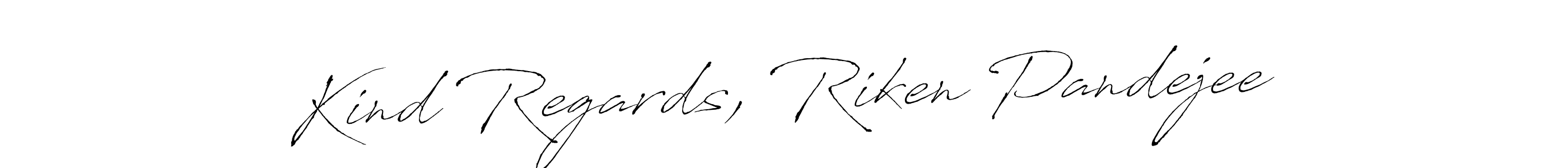 Use a signature maker to create a handwritten signature online. With this signature software, you can design (Antro_Vectra) your own signature for name Kind Regards, Riken Pandejee. Kind Regards, Riken Pandejee signature style 6 images and pictures png