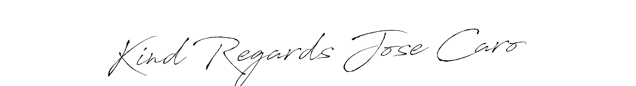 Use a signature maker to create a handwritten signature online. With this signature software, you can design (Antro_Vectra) your own signature for name Kind Regards Jose Caro. Kind Regards Jose Caro signature style 6 images and pictures png