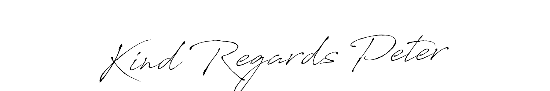 Create a beautiful signature design for name Kind Regards Peter. With this signature (Antro_Vectra) fonts, you can make a handwritten signature for free. Kind Regards Peter signature style 6 images and pictures png