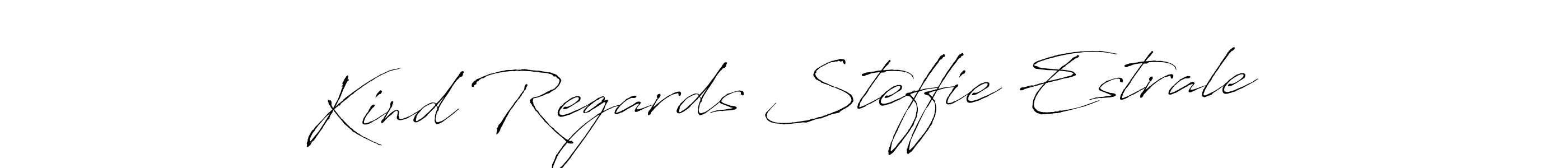 Kind Regards Steffie Estrale stylish signature style. Best Handwritten Sign (Antro_Vectra) for my name. Handwritten Signature Collection Ideas for my name Kind Regards Steffie Estrale. Kind Regards Steffie Estrale signature style 6 images and pictures png