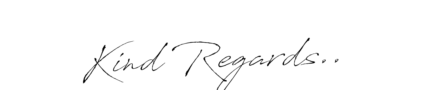 How to make Kind Regards.. name signature. Use Antro_Vectra style for creating short signs online. This is the latest handwritten sign. Kind Regards.. signature style 6 images and pictures png