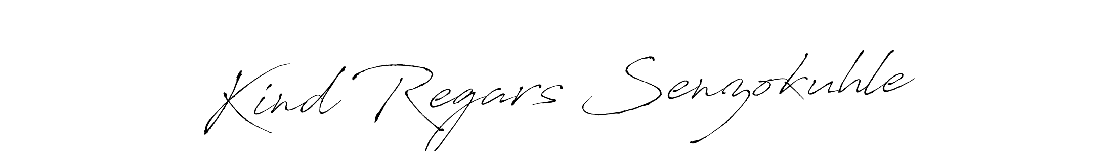 How to make Kind Regars Senzokuhle signature? Antro_Vectra is a professional autograph style. Create handwritten signature for Kind Regars Senzokuhle name. Kind Regars Senzokuhle signature style 6 images and pictures png